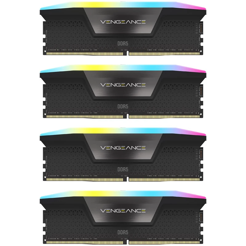 Corsair DDR5 64GB PC 6400 CL32 KORSAIR KOMPLEKTS (4x16GB) VENGEANCE RGB B mazumtirdzniecība - 64 GB