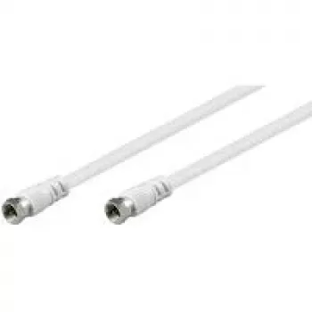 Wentronic Goobay SAT pieslēguma kabelis, balts, 10 m - F-spraudnis F-spraudnis (27202)