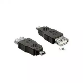Kabeļu savienotāja pārveidotājs DeLOCK 65399 mini USB A uz USB A melns
