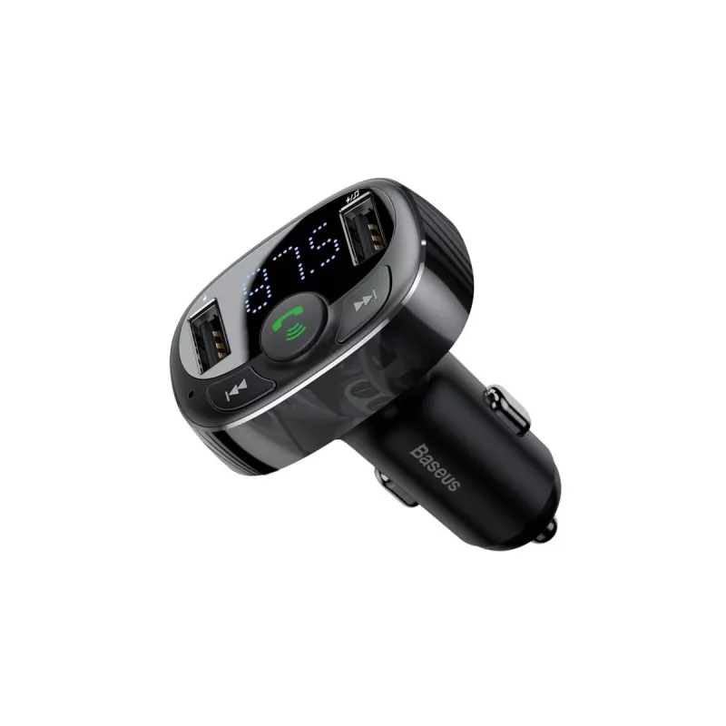 FM raidītājs Baseus SUP0004410 87.5-108 MHz Bluetooth USB Melns