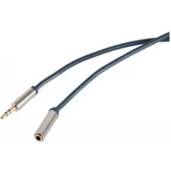 shiverpeaks sp-PROFESSIONAL Audio kabelis 5 m 3,5 mm zils - hroms (SP30808-plāns)