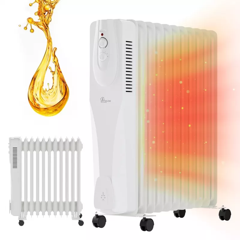 Extralink eļļas radiators NY-25W1 2500W, 11 ribas