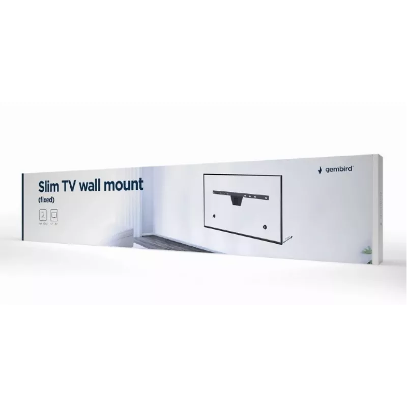 TV stiprinājums Gembird WM-S80F-01 2.03 m Melns 50 kg ietilpība