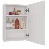 Vannas istabas sienas skapītis top e shop POLA 1DL BIEL — 400×220×600 mm, 3 plaukti, balts