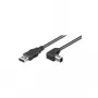 Wentronic Goobay USB 2.0 Hi-Speed kabelis, melns, 0,5 m - USB 2.0 spraudnis (A tips) > USB 2.0 spraudnis (B tips) (93016)