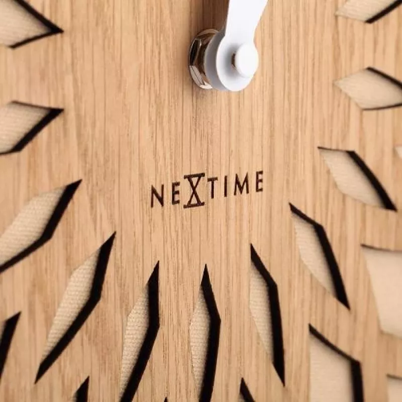 NeXtime pulkstenis 3149be Sun Large, Ø50 cm, pie sienas, bēšs
