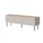 TV skapis Cama Meble FELLINI 150x40x52 cm, kašmira krāsas rāmis, eļļota ozola virsma