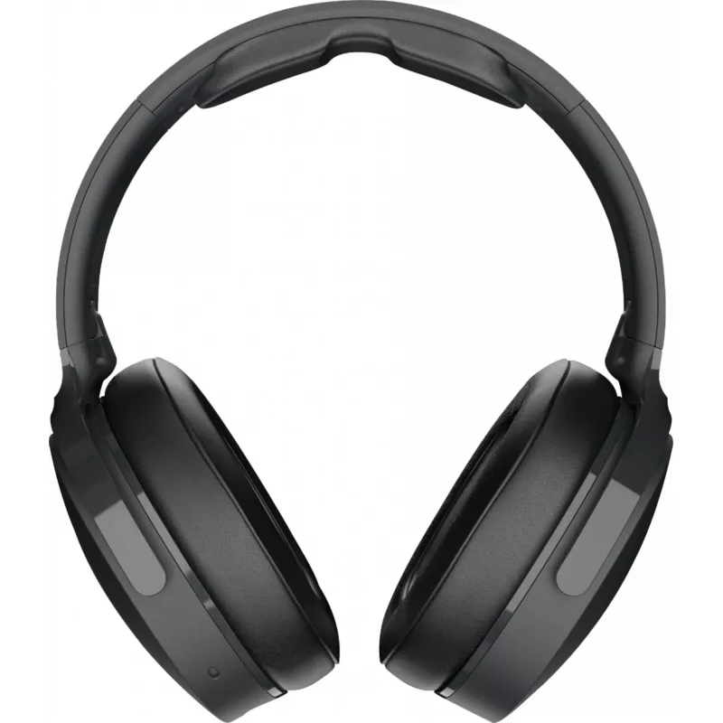 Austiņas Skullcandy Hesh Evo — vadu un Bluetooth 5.0, 36 h akumulators, USB-C, 3,5 mm, salokāmas, trokšņu slāpēšana, melnas