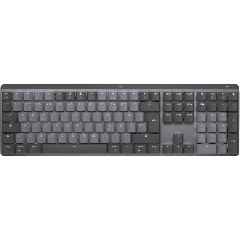 Logitech MX Mechanical Wireless Illuminated Performance tastatūra Pilna izmēra QWERTZ