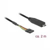USB kabelis DeLOCK 63913 2m USB C melns