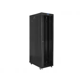 Rack cabinet 19 inch LANBERG FF01-8247-12BL, 47U, 800x1200 mm, stikla priekšdurvis