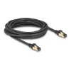 Tīkla kabelis DeLOCK RJ45 Cat.6A vīriešu uz vīriešu S/FTP 5 m melns