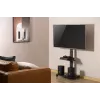 Gembird TVS-75S-02 televizora grīdas statīvs ar ritenīšiem, 37–75 inch, melns