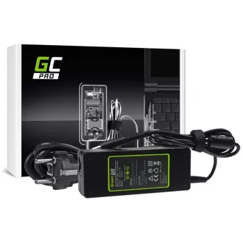 Green Cell AD15P PRO 90 W barošanas bloks HP portatīvajiem datoriem, 19 V 4,74 A, lietošanai telpās, melns