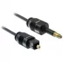 Toslink audio kabelis DeLOCK 82875 1m Mini-TOSLINK melns