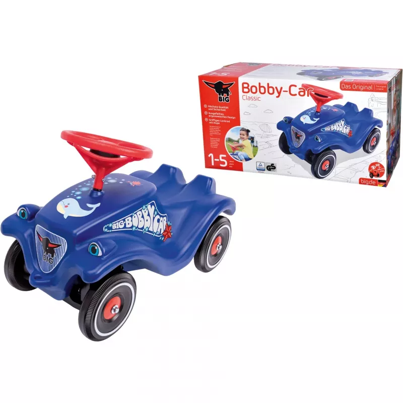 Braucamā mašīna Simba-Dickie BIG Bobby-Car, stumjama piedziņa, vecums 1–5, 4 riteņi, zila/sarkana