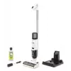 Grīdas mazgāšanas putekļsūcējs Karcher FCV2 Natural N 1.056-101.0 — akumulators 21,6 V, darbības laiks 25 min, 160 W, sausā un slapjā tīrīšana, bez maisiņa, LED displejs
