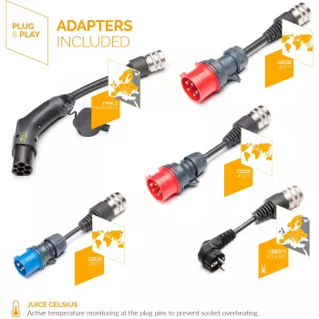 strāvas adapteris Juice Technology EL-JB3AEVE2 22000 W iekštelpām/āra apstākļiem
