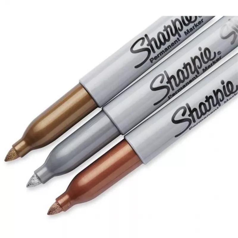 Smalkais gals Sharpie 1986006 Bronza Zelts Sudrabs