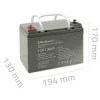Hermētiska AGM UPS baterija QOLTEC 53084 12V 36Ah LongLife
