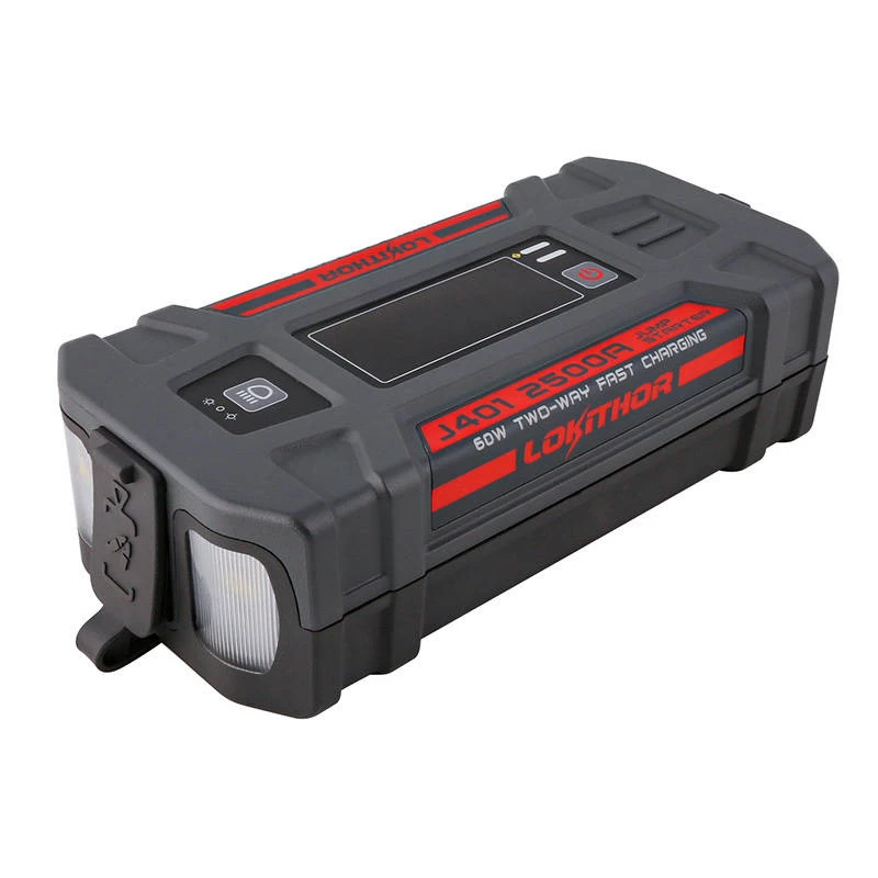 Automašīnas iedarbināšanas starteris Lokithor J401 2500A, ārējais akumulators 20000mAh