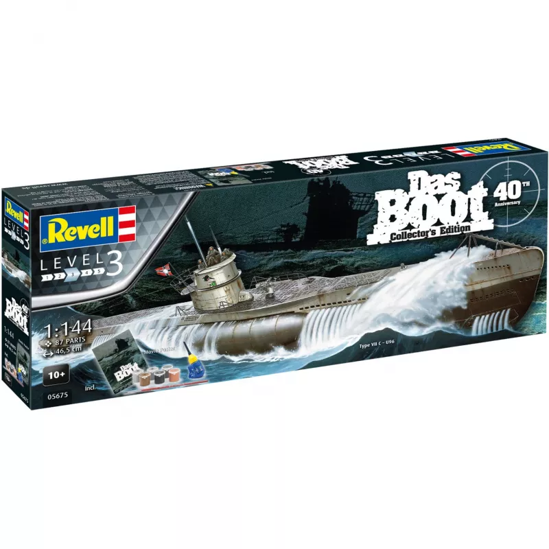 mēroga modelis Revell DAS BOOT 40th Y. Dāvanu komplekts