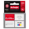 Tintes kasetne ActiveJet AC-576NX, saderīga ar Canon CL-576XL, augsta (XL) ietilpība, krāsvielas bāzes dzeltena/sarkana/zila, 15 ml