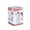 Kafijas automāts Pedrini 9083-3 — pulēta alumīnija plīts espresso kafijas automāts, 3 tasītēm, sudraba un melna krāsa