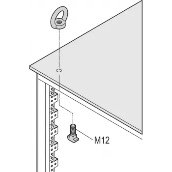 Schroff pacelšanas cilpu komplekts M12 (4 gab./komplekts) (23130072)