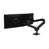 Ergotron LX Pro - Montāžas komplekts (divu roku) - modulārs - 2 LCD displejiem - blakus - alumīnijs - melns - Ekrāna izmērs: līdz 68,6 cm (līdz 27 collām) (45-686-292)