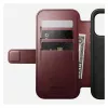 Mobilā tālruņa vāciņš Nomad Modern Leather Folio priekš Apple iPhone 17 Pro, 6,3 collas (16 cm), ādas, bordo