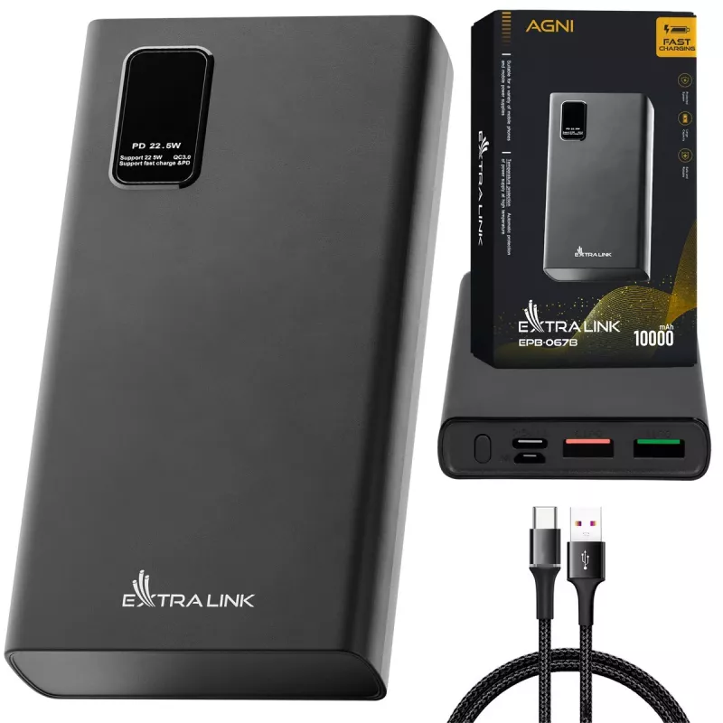 Pārnēsājams lādētājs Extralink Powerbank EPB-067B 10000mAh