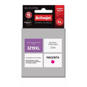 Activejet AB-3219MNX tintes kasetne (aizstāj Brother LC3219M XL; Supreme; 20 ml; fuksīna krāsa)