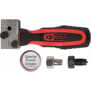 Bremžu cauruļu paplašināšanas instrumentu komplekts ks tools FLAREFIXeco 4.75 mm, 4 daļu