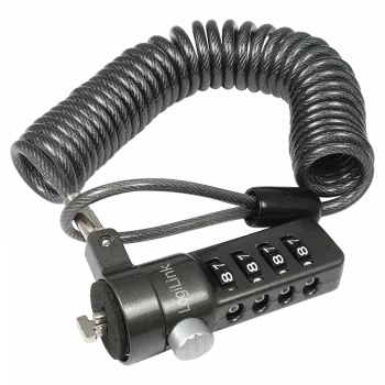LogiLink NBS004 kabeļa slēdzene melna 1,8 m