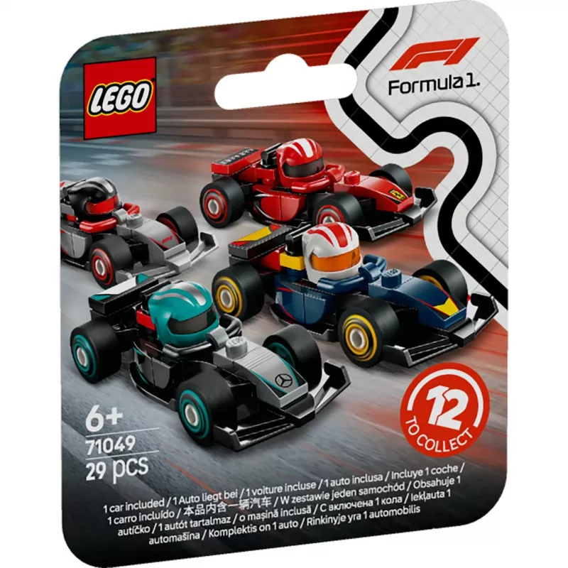 LEGO Minifigures 71049 F1 sacīkšu automašīnas, kolekcionējamas, dažādas