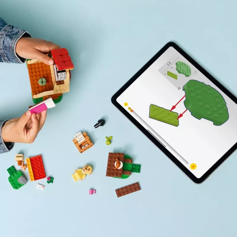 Konstrukciju rotaļlieta LEGO Animal Crossing Mājīgā māja 77058, 149 gabali, 1 minifigūra, izmērs 120×90×70 mm