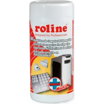 ROLINE dezinfekējošās datora tīrīšanas salvetes, 100 gab.