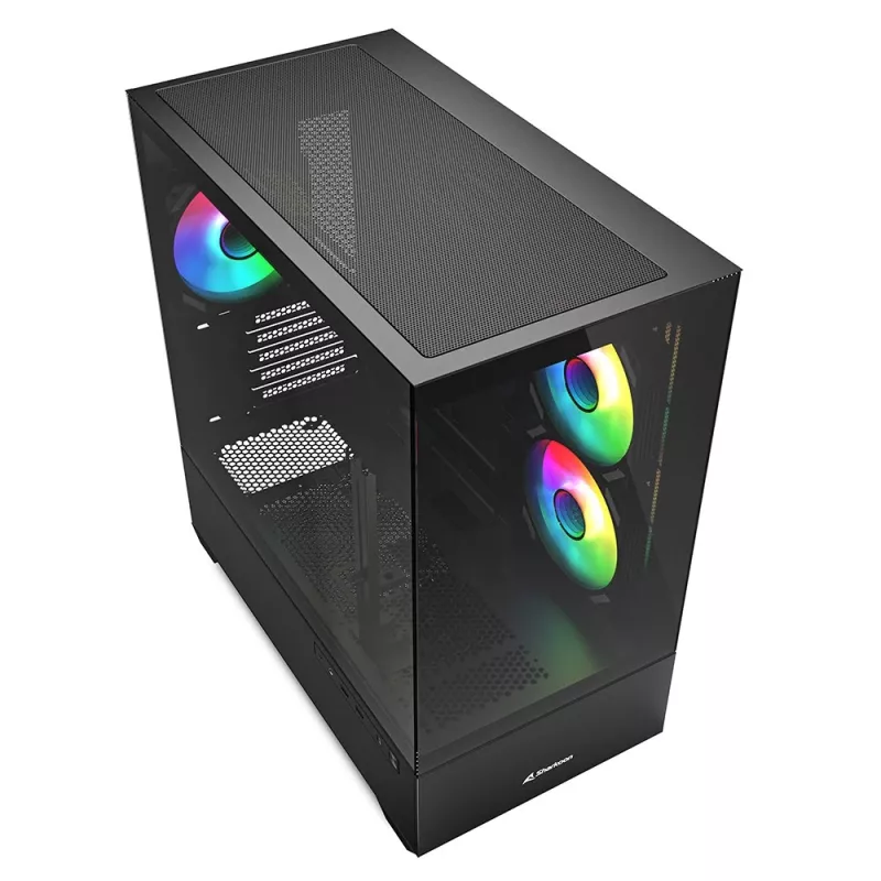 PC Case Sharkoon MK6 RGB Midi Tower balta