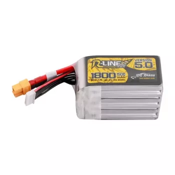 Lipo Tattu R-Line Version 5.0 1800mAh 22.2V 150C 6S akumulators ar XT60 savienotāju