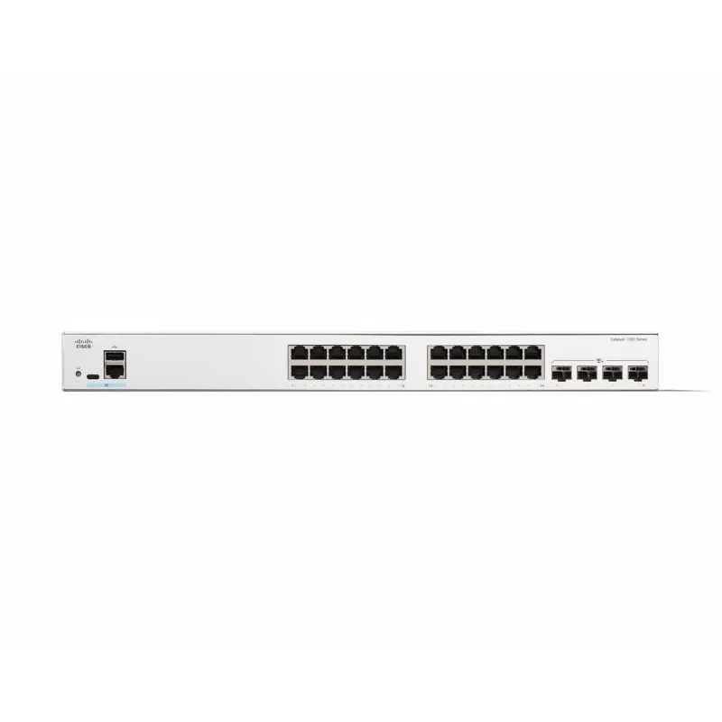 Pārvaldāms slēdzis Cisco Catalyst 1300-24T-4X 24 pieslēgvietas GE 4x10GE SFP+