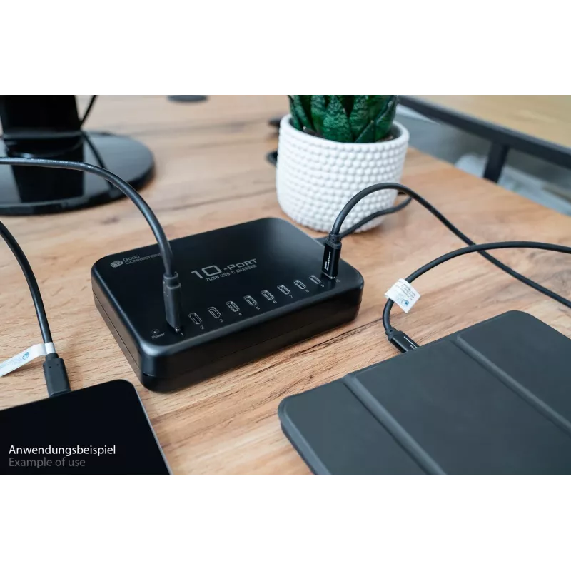 Alcasa PCA-D007S mobilās ierīces lādētājs Planšetdators Melns AC Ātrā uzlāde Iekštelpām