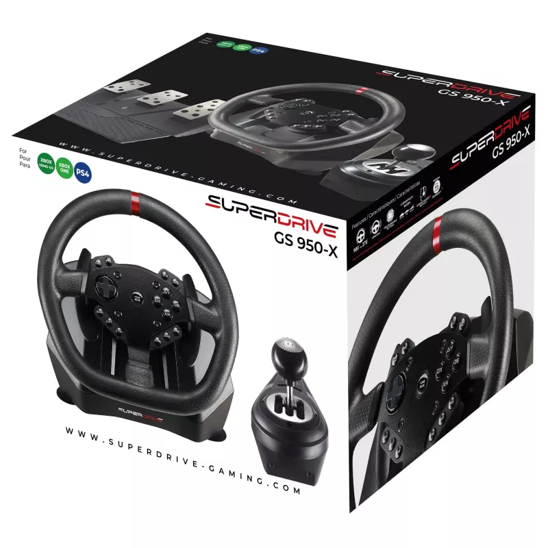 Sacīkšu stūre No name Subsonic Superdrive GS 950-X — saderīga ar PC, PS4, Xbox One, Xbox Series X/S