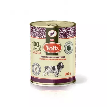 FOLK Splendid deer venison of Greater Poland - mitrā suņu barība - 800g