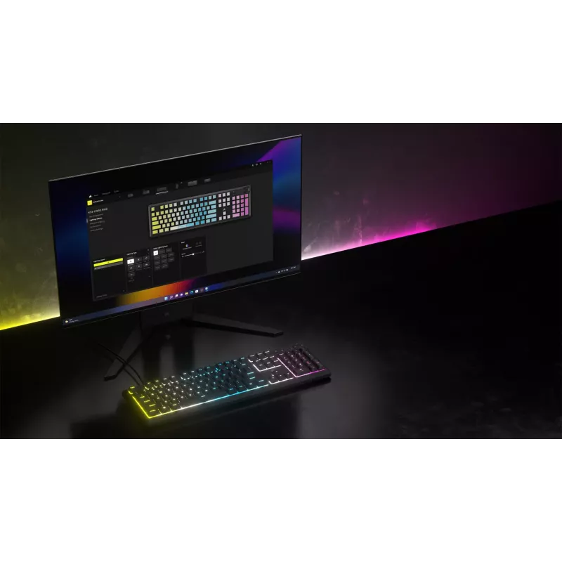 Corsair CH-9226D65-DE tastatūra spēļu USB QWERTZ vācu pelēka