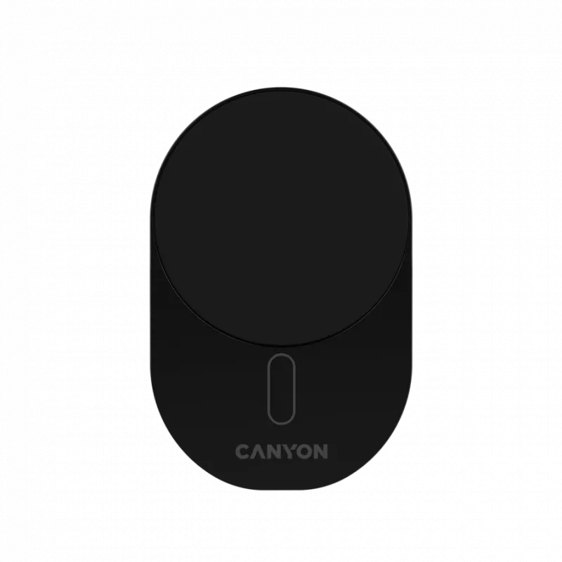 Bezvadu automašīnas lādētājs CANYON OnGrip 105 15 W Qi2 bezvadu, melns