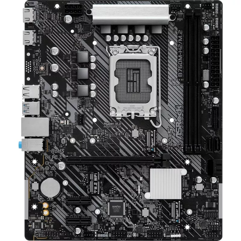 ASRock B760M-H2/M.2 DDR5 LGA1700 Micro-ATX mātesplate