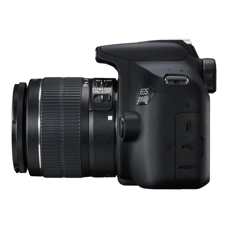 Canon EOS 2000D BK 18-55 IS II EU26 spoguļkameras komplekts 24.1 MP CMOS 6000 x 4000 pikseļi melns