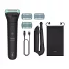 Ķermeņa trimmeris Philips 5000 series BG5480/15 — folijas skuveklis, bezvada litija baterija, mitrai un sausai lietošanai, melns