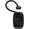 Powerbank 5.000 mAh, integrēts USB-C kabelis 13cm, 20 vati (melns, 5 Ah, 1x USB-A, 1x USB-C, PD, QC)